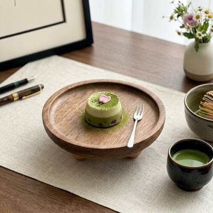 Round Wooden Tray